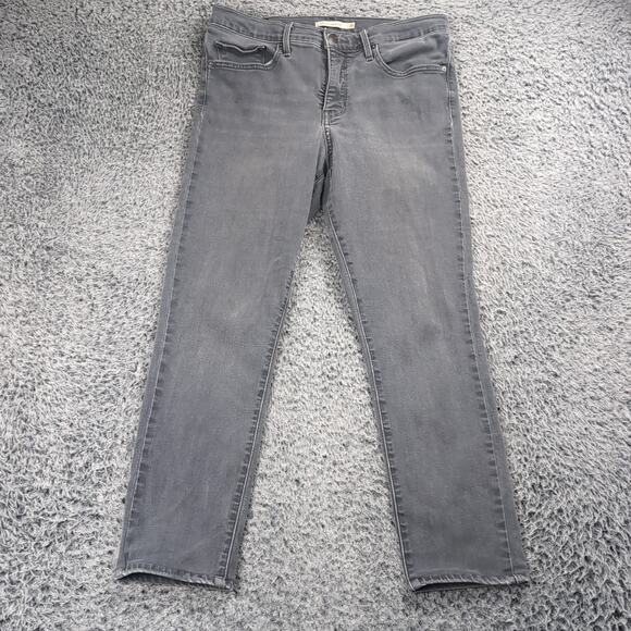 Levi's 311 Jeans Womens 30 Gray Stretch Shaping Skinny Denim Med Wash Mid Rise - Picture 3 of 9